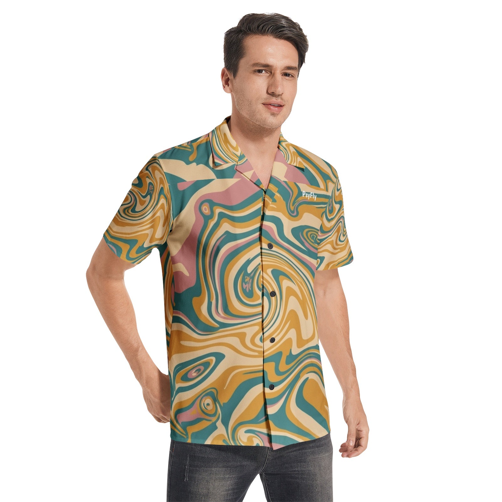 Camisa Groovy Swirl