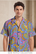 CAMISA ROW PSICODELICA PARA FESTIVAL DE VERANO