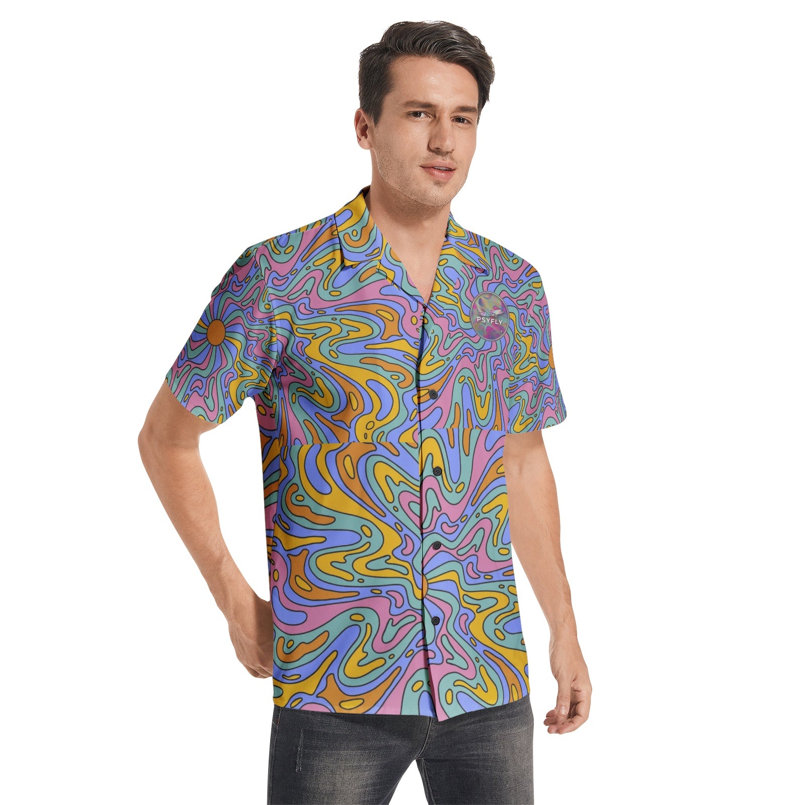 CAMISA PSICODÉLICA ROW - LOGO PSYFLY