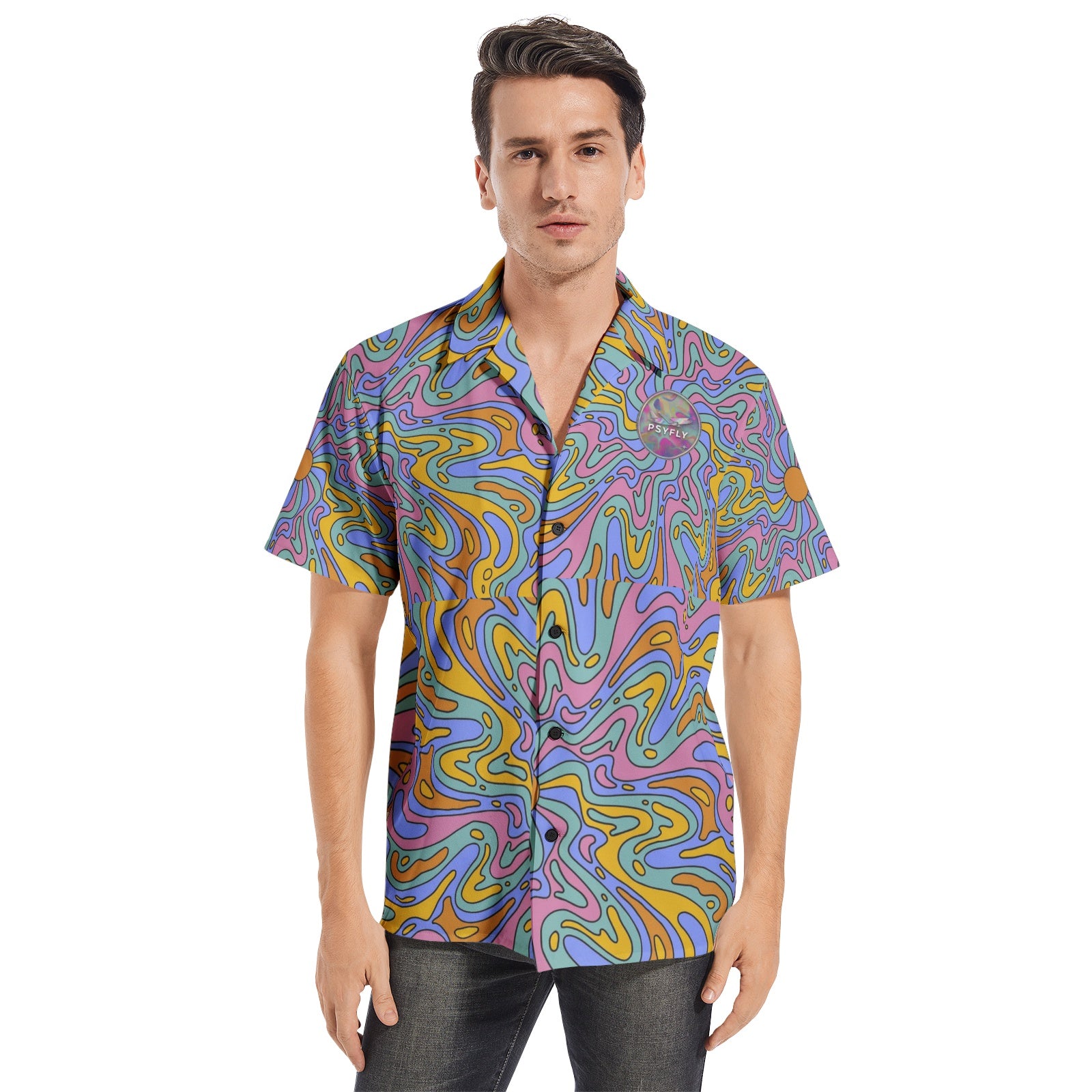 CAMISA PSICODÉLICA ROW - LOGO PSYFLY
