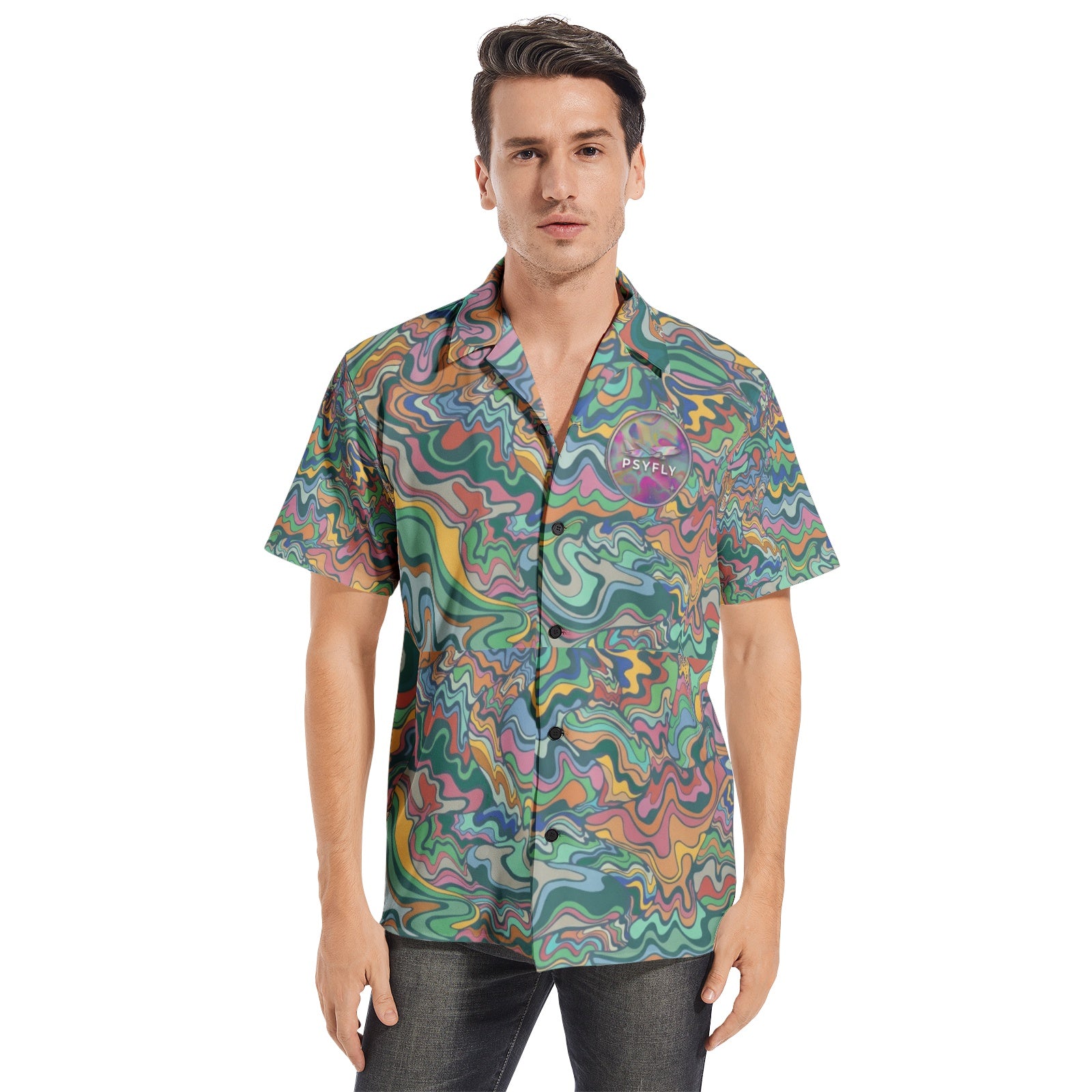 CAMISA PSICODÉLICA KINGSTON - LOGO PSYFLY